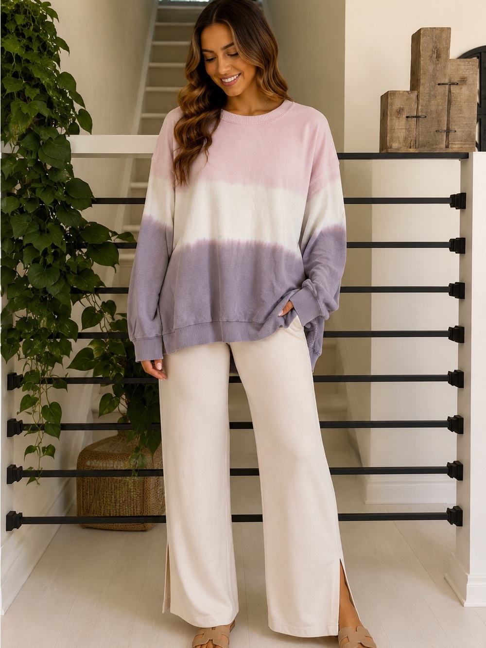 American Eagle Ahh-Mazingly Soft Tie Dye Oversized Sweatshirt